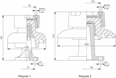 Изоляторы опорные штыревые ОШН-6-80 УХЛ 1; ОШН-20-80 УХЛ 1