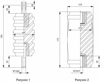 Тяга электроизолирующая ИТГР-10-750-65 У, Т3; ИТГ-10-750-78 У3 Тяга электроизолирующая ИТГР-10-750-65 У, Т3; ИТГ-10-750-78 У3