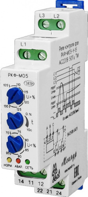 Реле контроля фаз РКФ-М05-1-15 АС100В