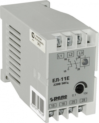 Реле контроля трехфазного напряжения ЕЛ-11Е 380В