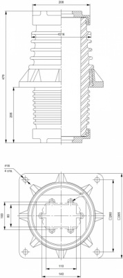 Изоляторы проходные ИП-10/1000...3150-30 УХЛ, Т2 Изоляторы проходные ИП-10/1000...3150-30 УХЛ, Т2